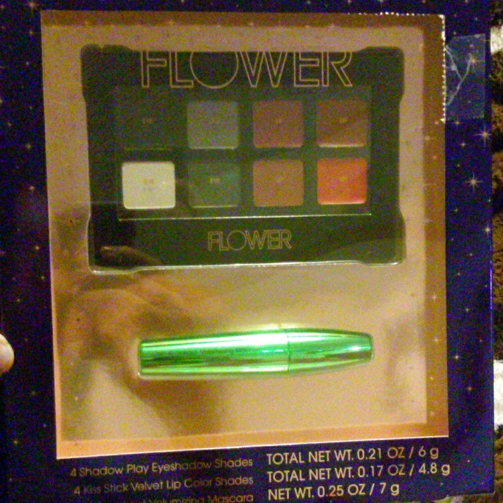 FLOWER Complete Beauty 9 pc Lip Eye Mascara Set: